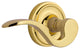 Classic Rose With Manor Lever, Polished Brass, Right-Handed