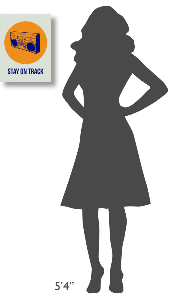"Stay On Track BoomBox 1" Fine Art Print