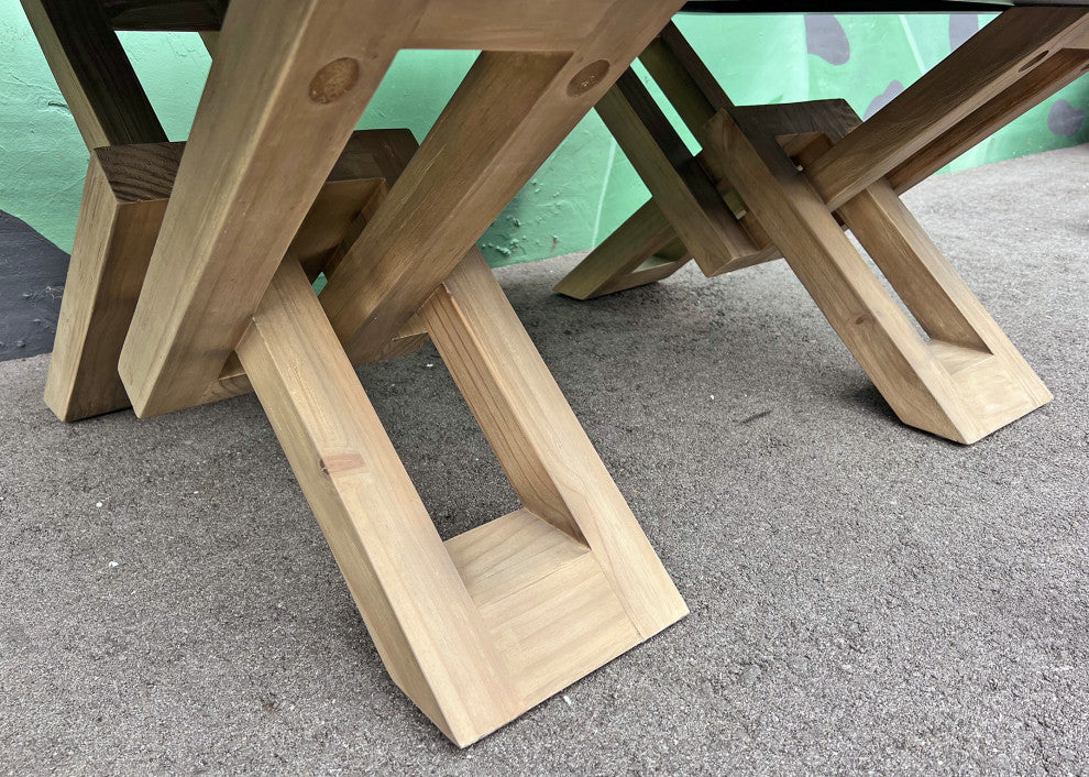 Charcoal Concrete & Wood Coffee Table