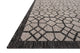 Indoor Outdoor Isle IE-06 Gray Charcoal Area Rug by Loloi , 5'-3"x7'-7"