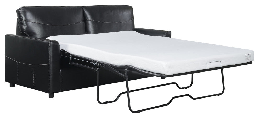 Vaughn Sleeper Sofa, Black, Full