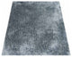 HAND TUFTED SHAG POLYESTER ECO-FRIENDLY AREA RUGS -Light Blue Color,Solid Design