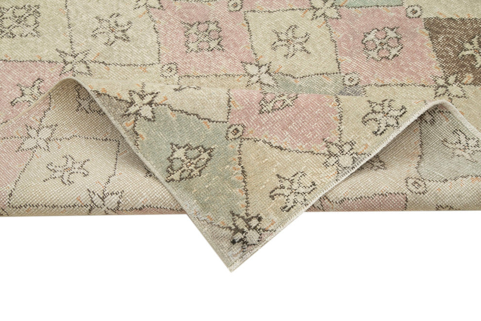 Rug N Carpet - Handwoven Turkish 5' 0'' x 8' 6'' Antique Vintage Rug