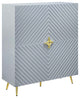 Gray Wooden Cabinet With Adjustable Shelf