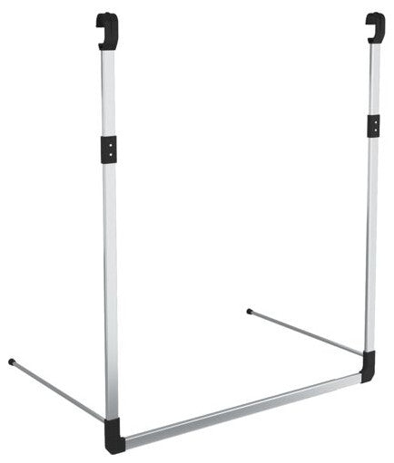 vidaXL Wardrobe Hanging Rail Silver