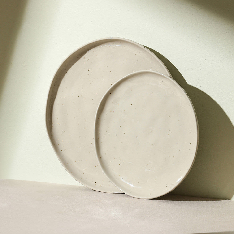 Stone Lain Mirella Stoneware Salad Plate Set of 4, Beige