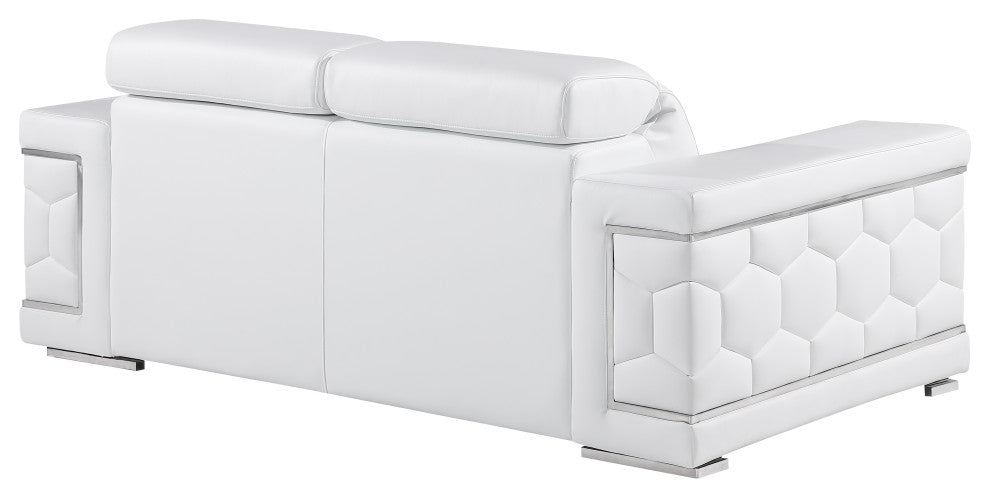 Oliver Genuine Leather, 2-Piece Set, White