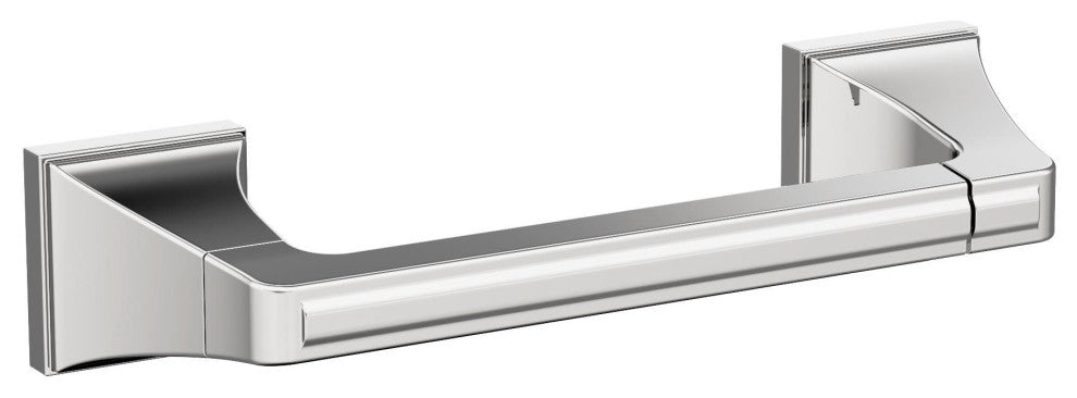 Amerock Mulholland Traditional Pivoting Double Post Toilet Paper Holder, Chrome