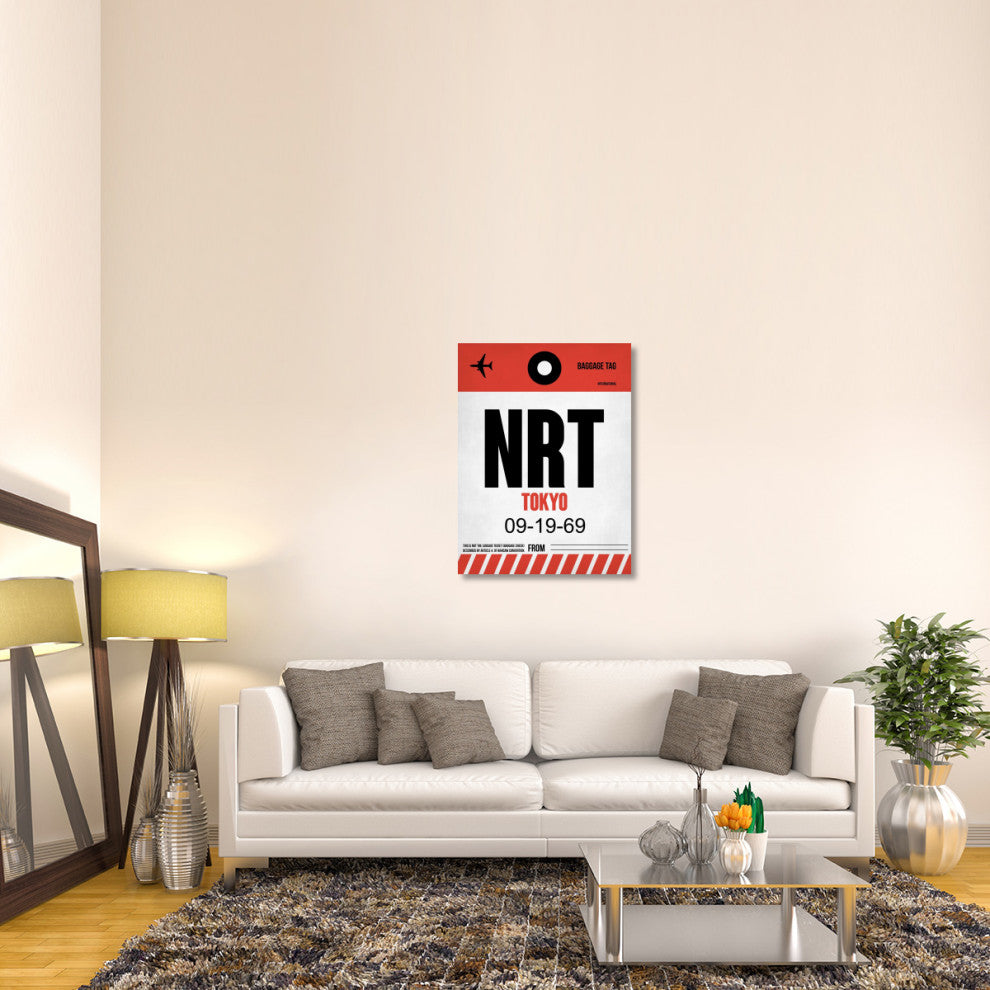 "NRT Tokyo Luggage Tag 1" Fine Art Print