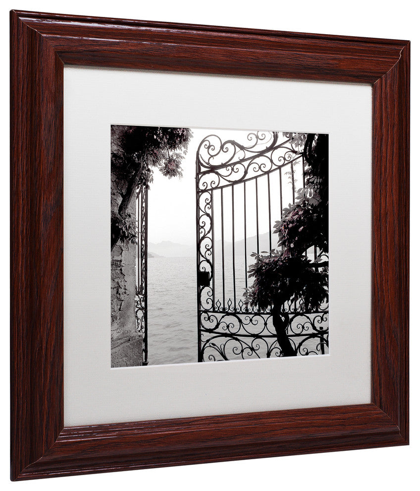 Alan Blaustein 'Lake Vista III' Art, Wood Frame, White Mat, 11x11