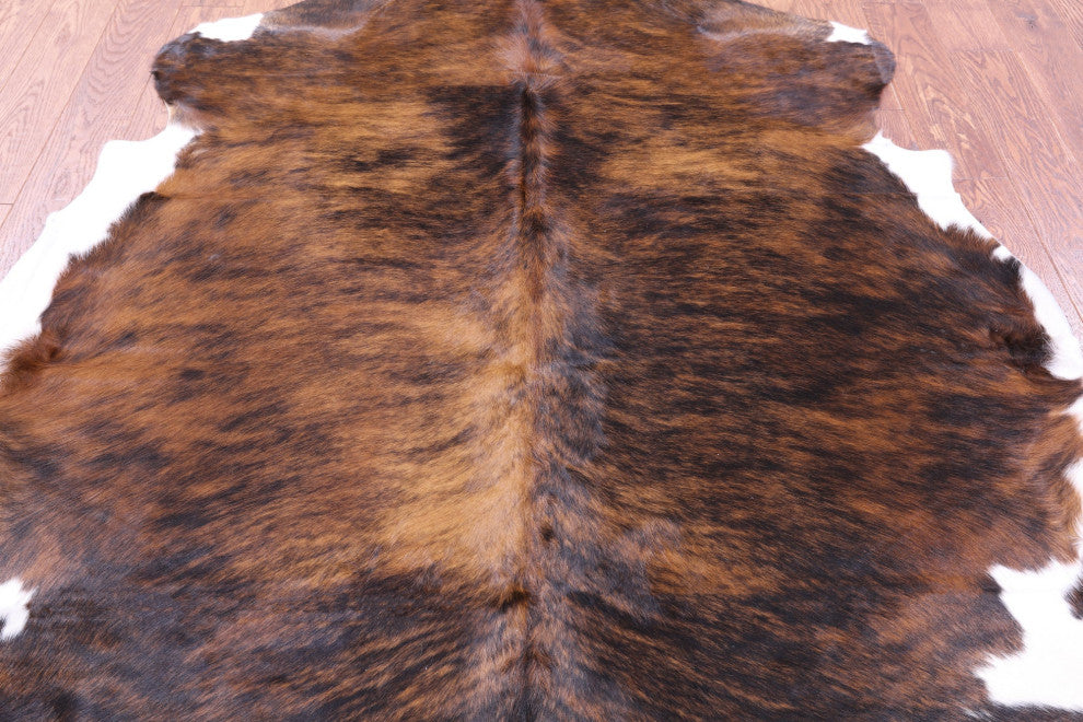 Brindle Natural Cowhide Rug 6' 7" X 6' 1" C2315
