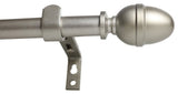 Adjustable Acorn Drapery 5/8" Rod, 84"-120", Pewter