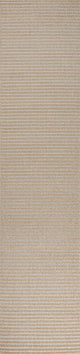 Aarhus High-Low Scandi Striped Beige/Cream 2 ft x 8 ft Indoor/Outdoor Runner Rug