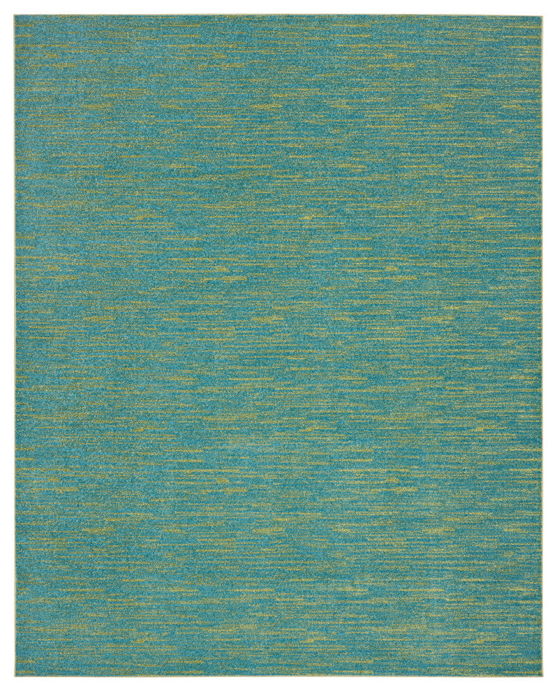 Nourison Essentials 7' x 10' Blue Green Outdoor Area Rug