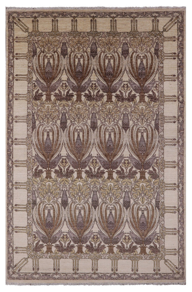 William Morris Hand-Knotted Rug 6' 2" X 9' 5" Q6650