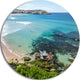 Expansive Sydney Bondi Beach, Seashore Disc Metal Wall Art, 23"