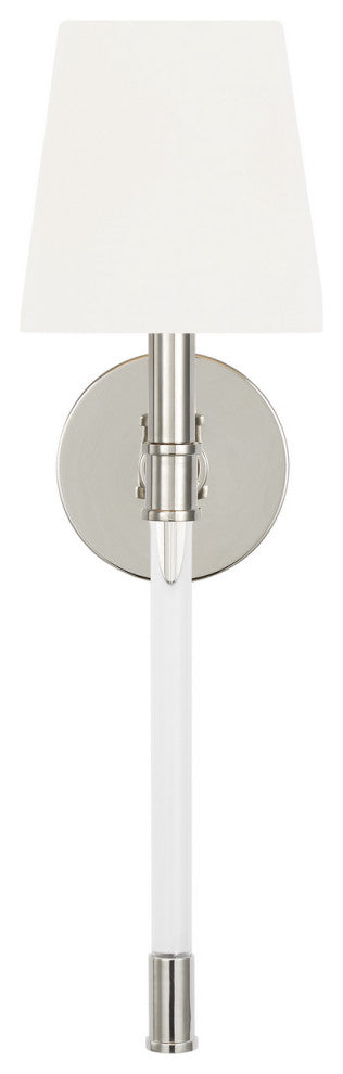Hanover 1-Light Wall Sconce, Polished Nickel