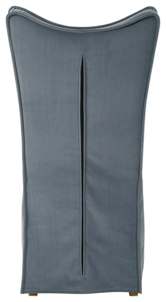 Uttermost Delroy Armless Chair, Gray, Set of 2 23577-2