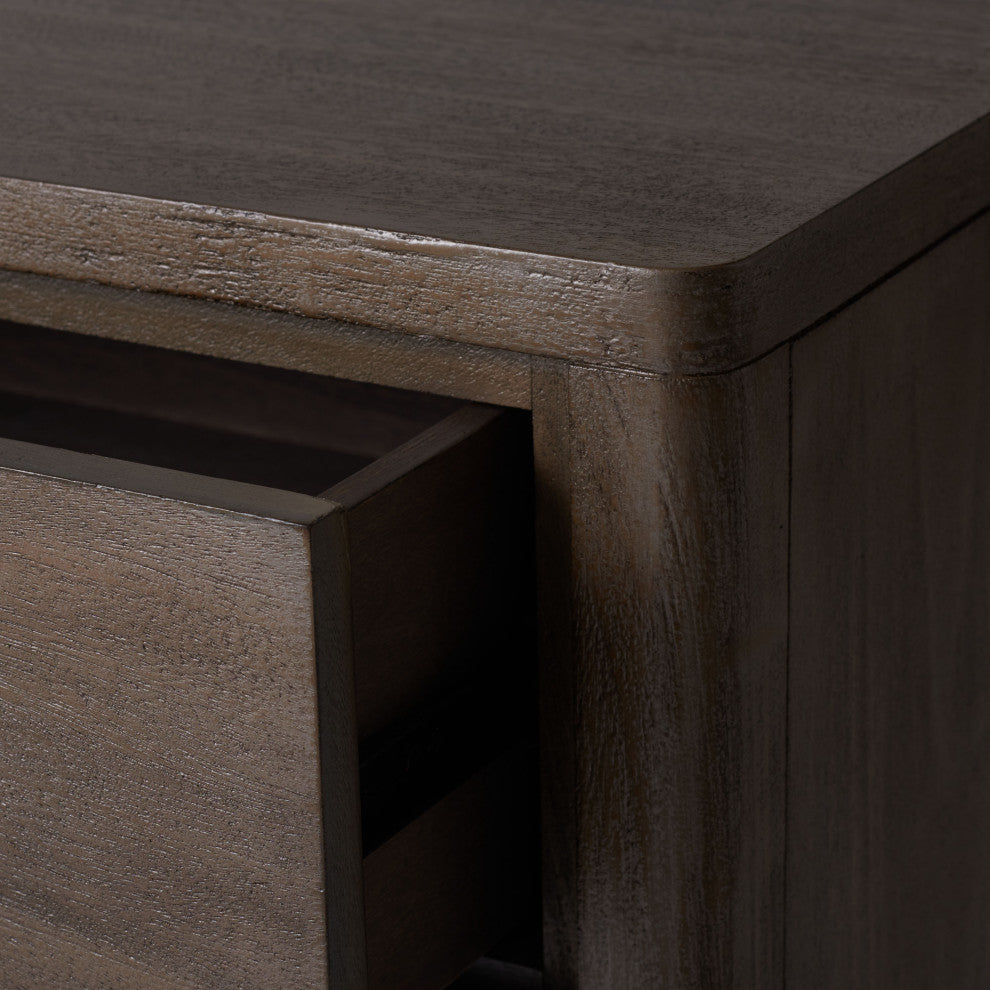 Safavieh Couture Rosey 3 Drawer Wood Nightstand, Light Brown