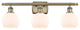 Innovations 516-3W-AB-G121-6-LED 3 Light Bath Vanity Light, Antique Brass