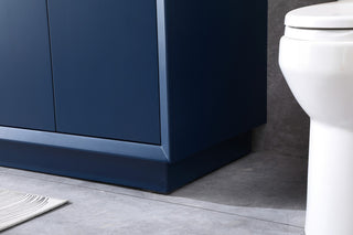 72" Double Bathroom Vanity, Blue