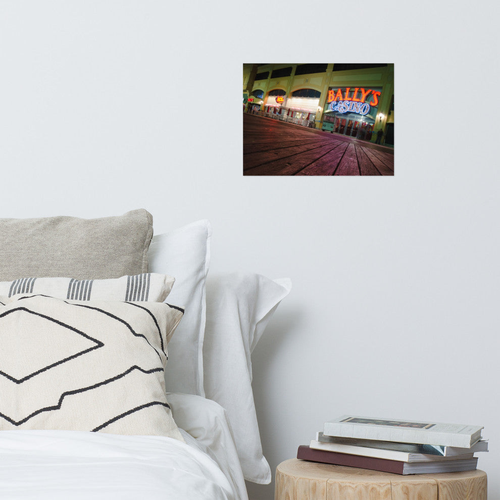 Low on the Boards Night Photography Unframed Wall Art Print, 12" X 16"