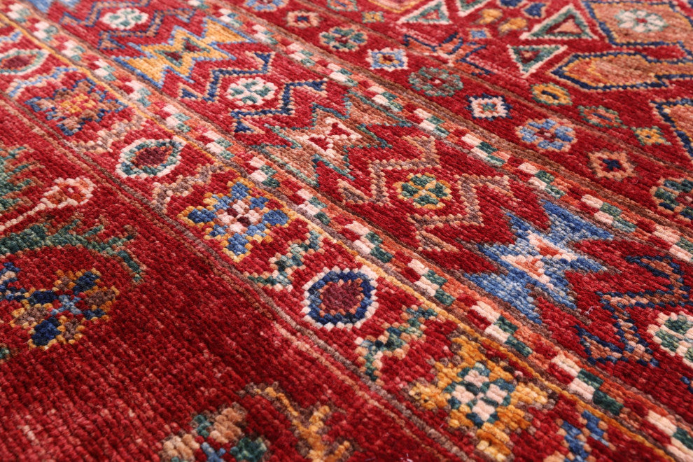Runner Super Kazak Khorjin Hand Knotted Rug 2' 11" X 15' 8" Q7807