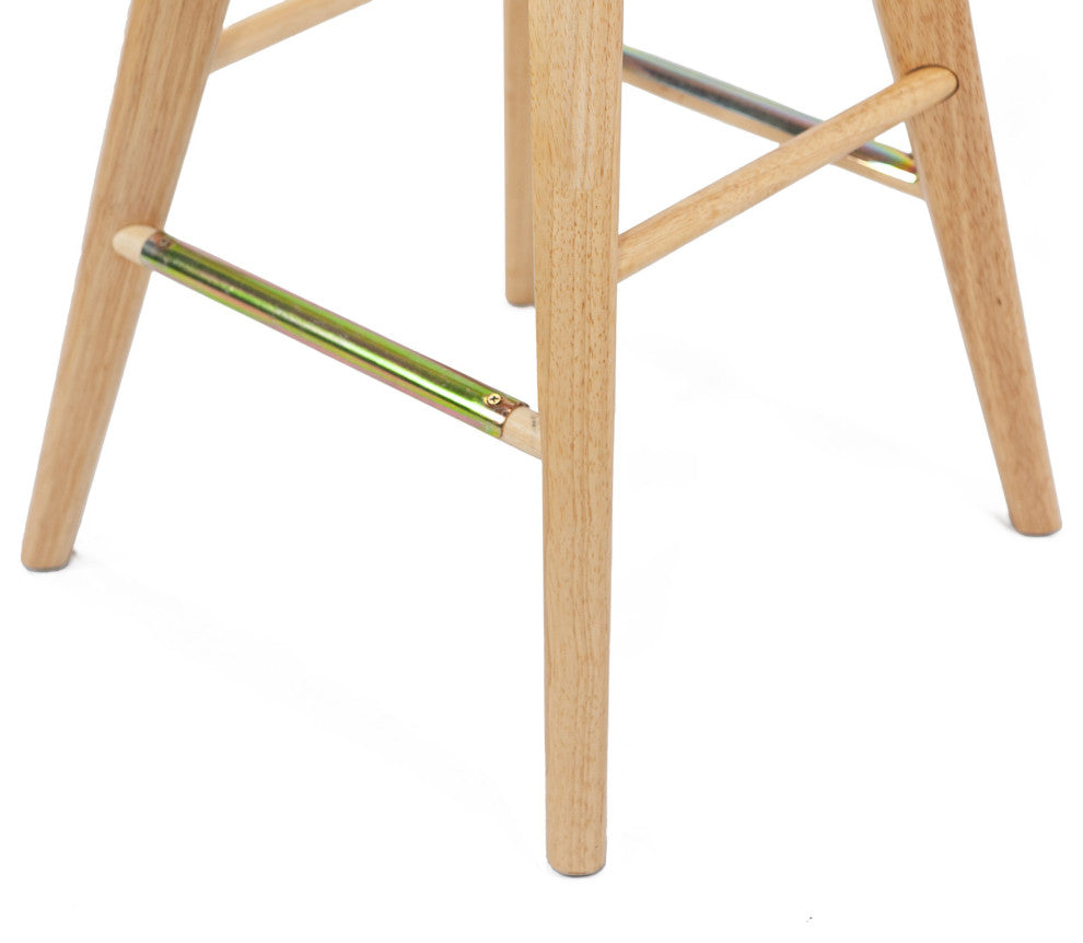 24" Bali Swivel Stool, Natural