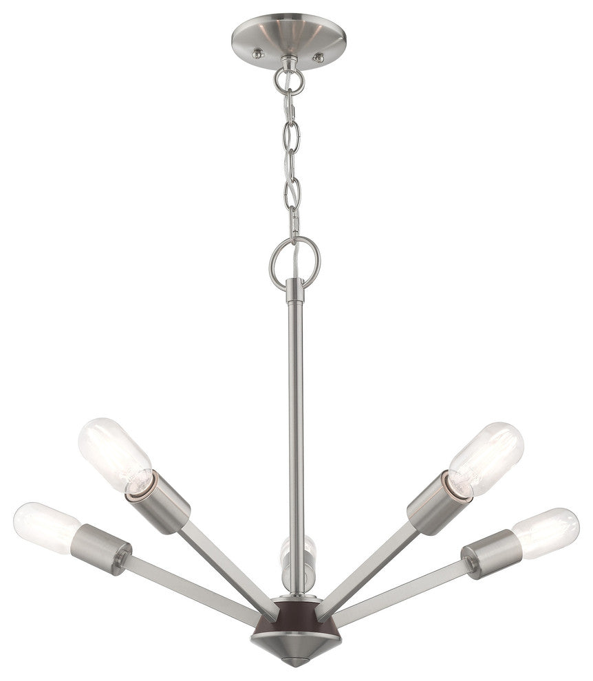 Livex Lighting Brushed Nickel 5-Light Chandelier