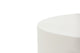 Rome 34" Round Concrete Coffee Table, Cream White