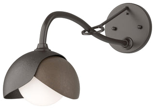 Brooklyn 1-Light  Sconce, Oil Rubbed Bronze, Bronze, Opal Glass