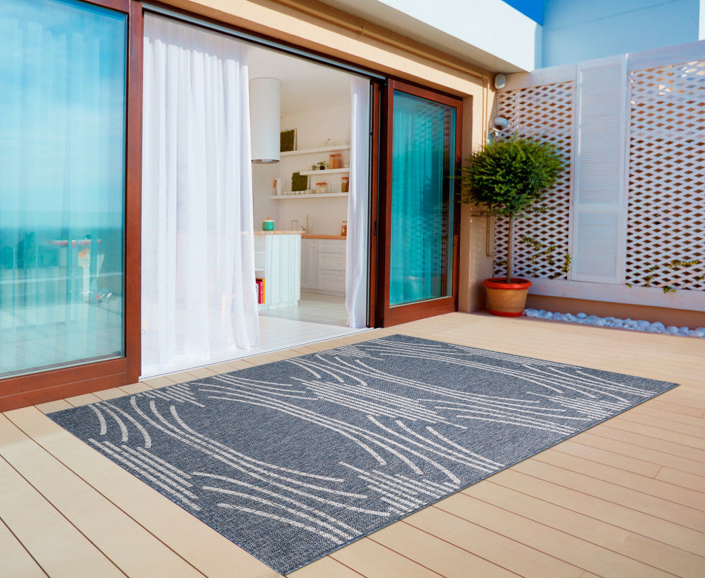 KAS Provo 5781 Blue Contempo Area Rug, 5'3"x7'7"