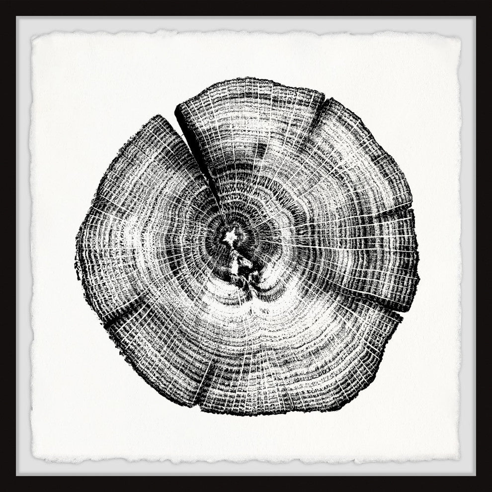 "Burned Oak" Framed Painting Print, 12x12
