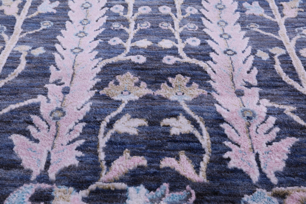 9' 10" X 14' 1" Wool and Silk Persian Ziegler Handmade Rug Q11807