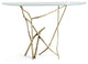 Brindille Console Table, Modern Brass Finish
