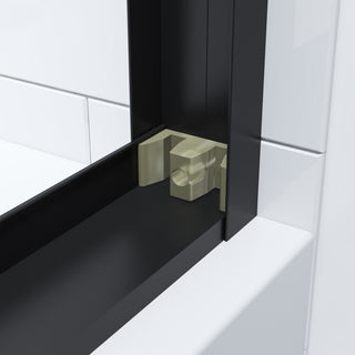 60 x76 Double Sliding Framed Clear Glass Shower Door
