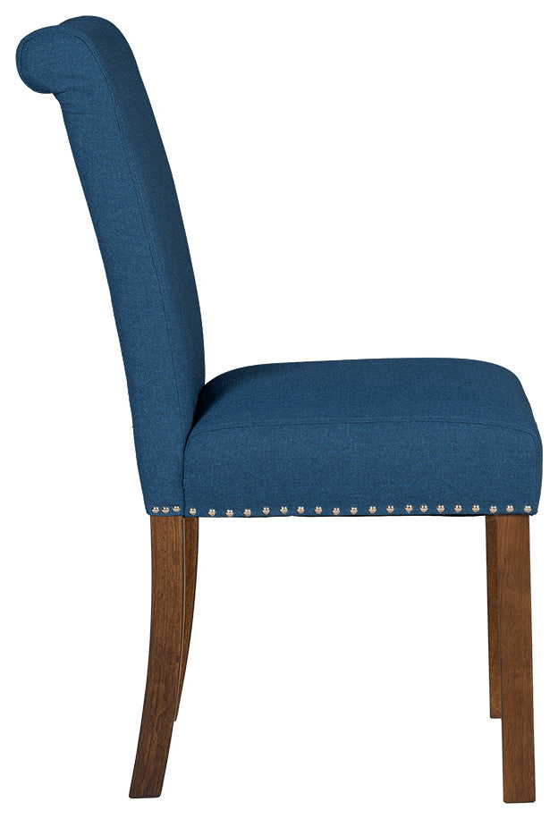 510 Design Aubrey Upholstered Dining Chair Set of 2, Blue