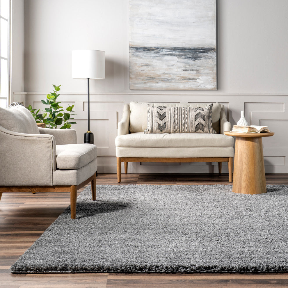 Nuloom Alexa My Soft and Plush Shag Rug, Grey 8'x10'