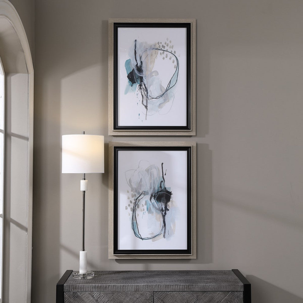 Uttermost Force Reaction Abstract Prints Set of 2 33718