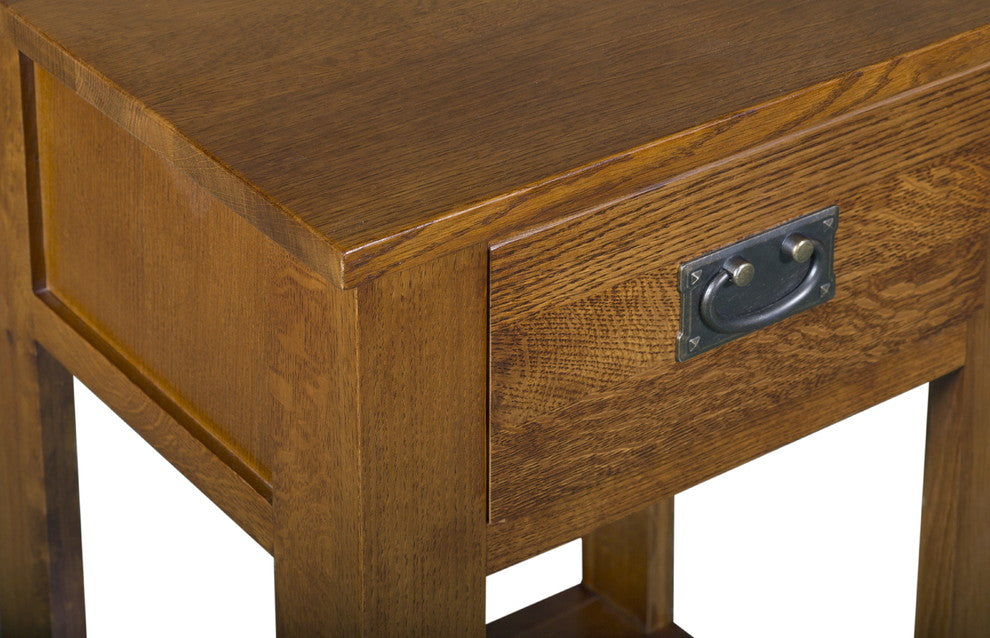 Mission Quarter Sawn White Oak 1-Drawer Nightstand, End Table