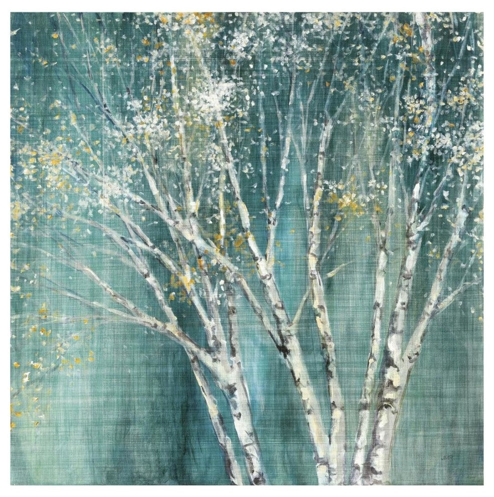 "Blue Birch" Digital Paper Print by Julia Purinton, 26"x26"