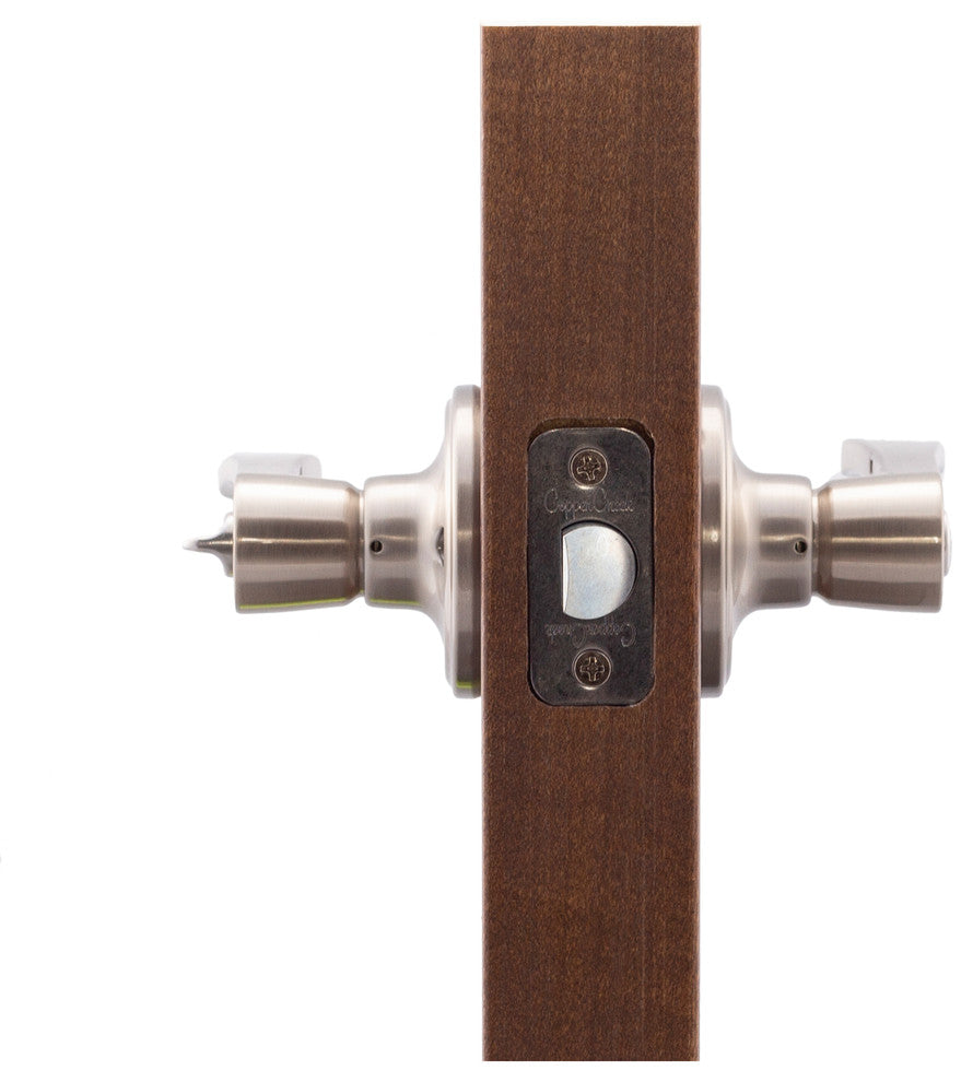 Scandinavian Style Privacy Lever, Satin Stainless
