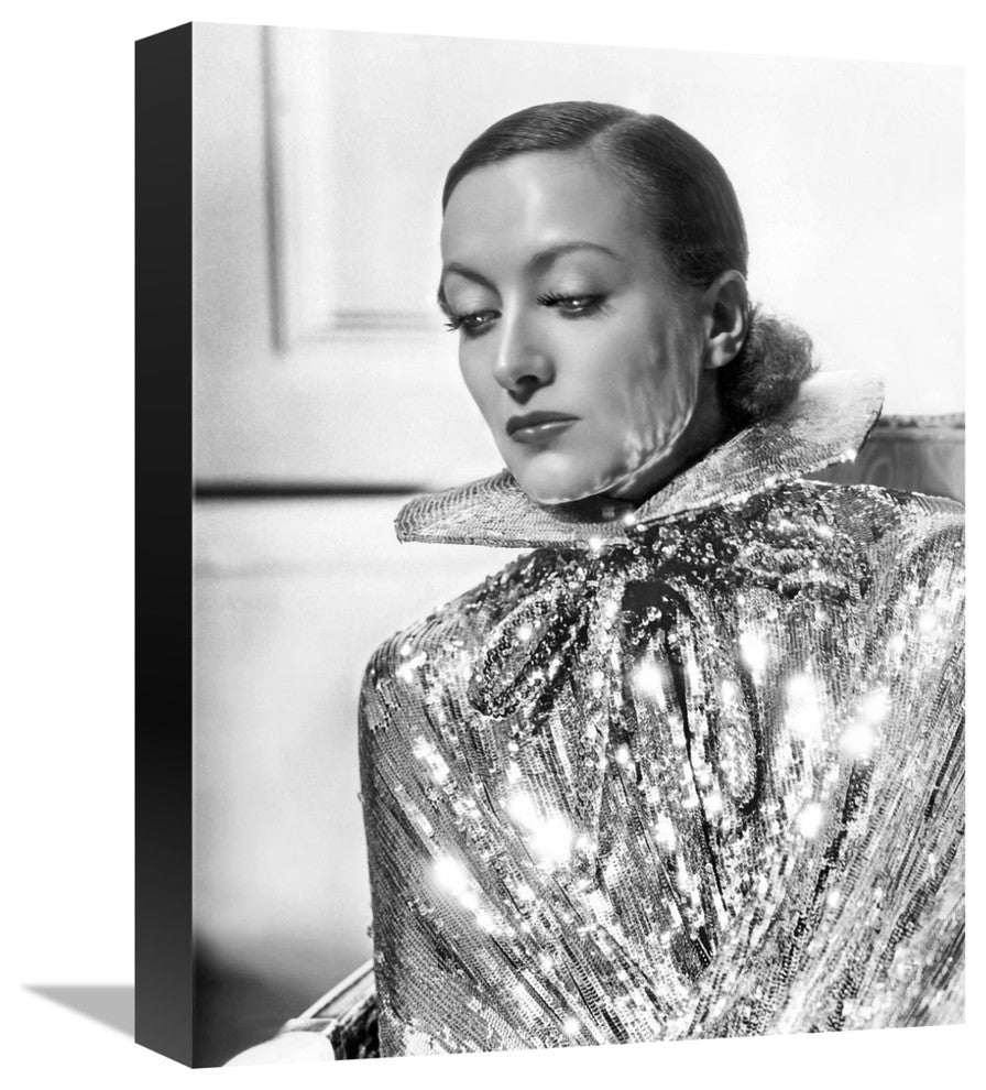 "Joan Crawford" Stretched Canvas Giclee by Hollywood Photo Archive, 12"x16"