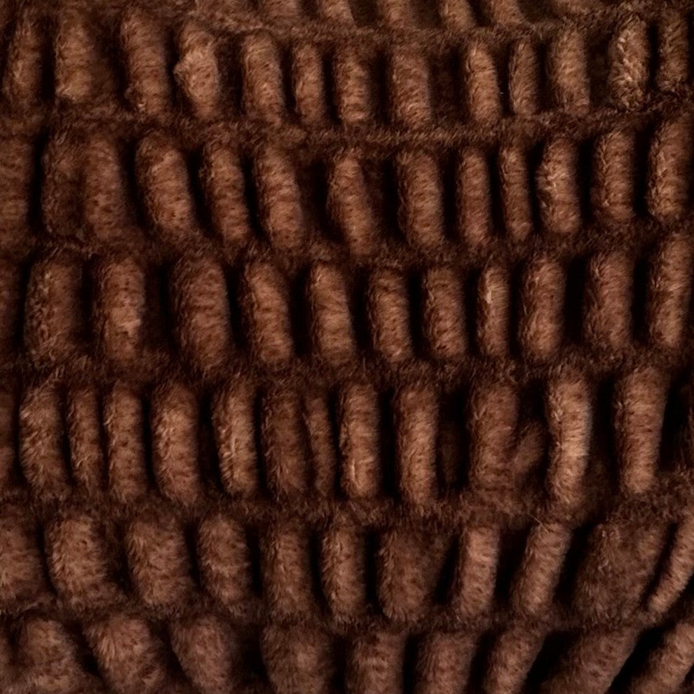 Plutus Brown Plush Pelt Faux Fur Throw Blanket, 80"L x 90"W Twin XL