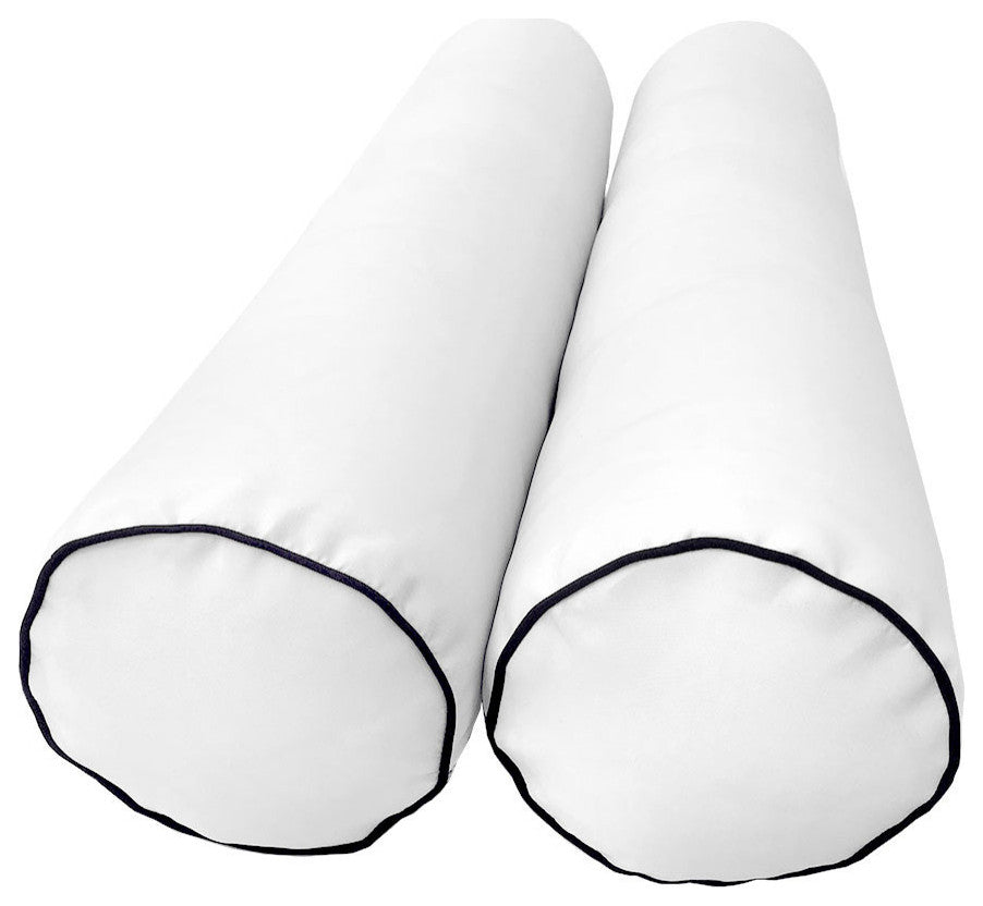 Style5 Twin Contrast Pipe Outdoor Mattress Bolster Slip Cover COMPLETE SET AD106