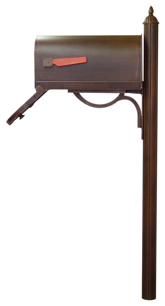 Savannah Curbside Mailbox with Richland Mailbox Post