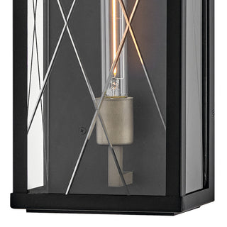 Hinkley Monte Medium Wall Mount Lantern, Black