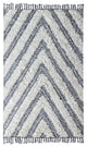 Classic Home Carmel Kilim Shag Ivory/Black 2.6x8 Rug