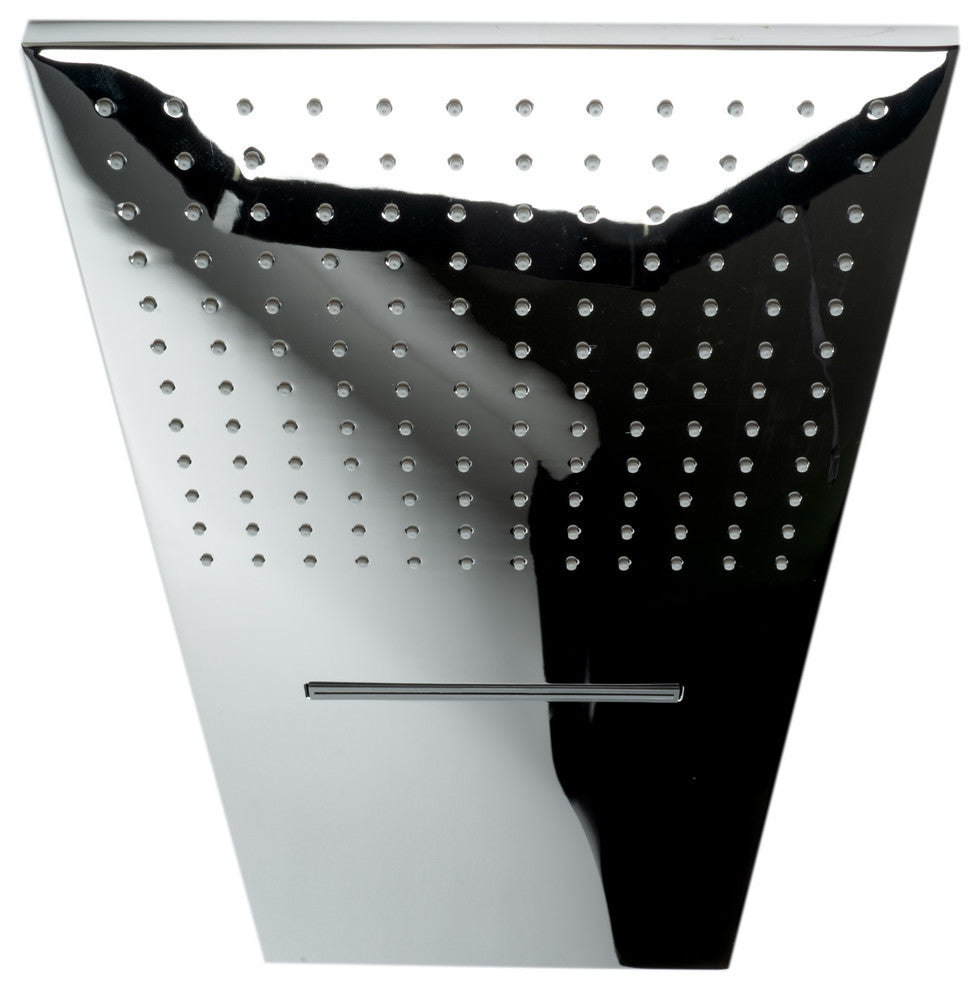 ALFI brand RAIN10SW-PC Polished 10" Wall-Mounted Waterfall Rain Shower Head