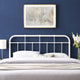 Headboard, Queen Size, Metal, White, Modern Farmhouse, Bedroom Master Suite